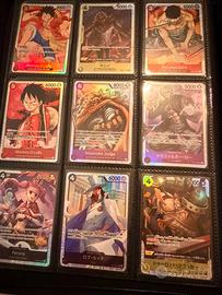 Lotto carte SR one piece