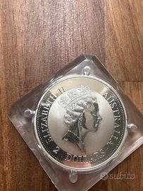 2 Once 1992 Australia 62,20gr argento puro 999