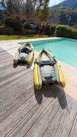 canoa gonfiabile in coppia o singola