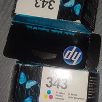 2 CARTUCCE ORIGINALI HP 343  INK JET  (8767EE)