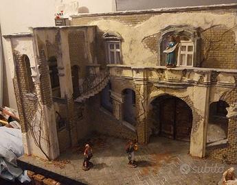 Grande PRESEPE villa napoletana, x statuine cm 12