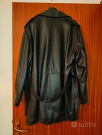 giacca in vera pelle nera 