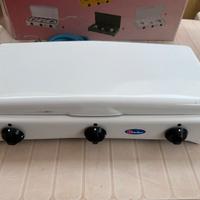 Fornello gas tre fuochi campeggio Parker