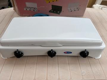 Fornello gas tre fuochi campeggio Parker