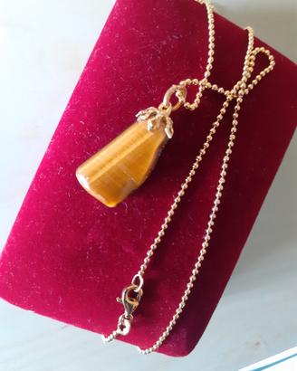 Catenina in argento con pendente in agata 