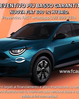 Fiat 600 Hybrid 110 CV - NUOVA DA IMMATRICOLARE