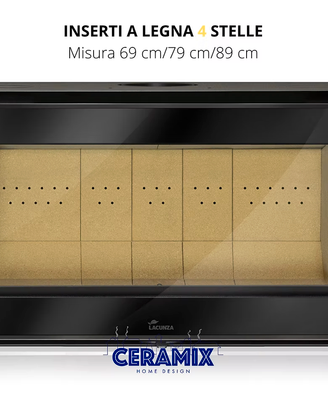 Inserto camino a legna ADOUR 800 - 4 stelle