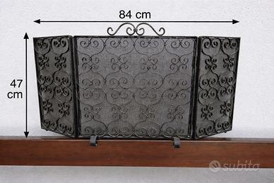 Parascintille camino in ferro battutto