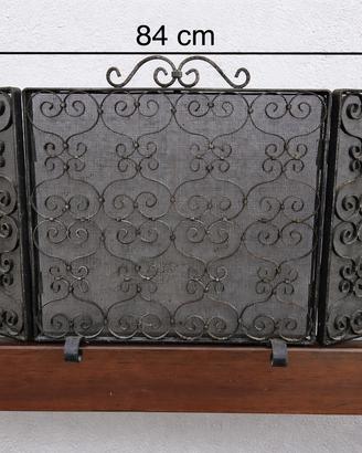 Parascintille camino in ferro battutto