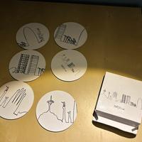 Kit di 6 sottobicchieri di Barcellona minimal