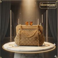 Borsa Clutch bag realizzata a mano all'uncinetto 