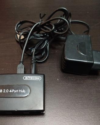 Sdoppiatore USB Stitecom con alimentatore