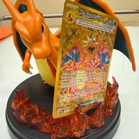 Statua nuova di Charizard e CARTA TRE STELLE  CHA.