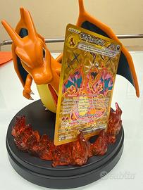 Statua nuova di Charizard e CARTA TRE STELLE  CHA.