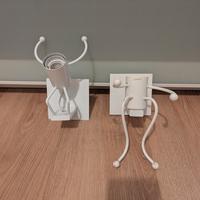 Due applique da parete bianche