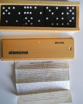 Domino numeri legno per bambini