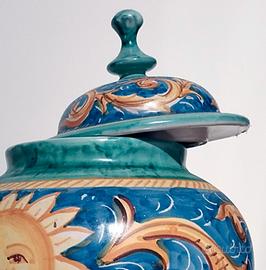 Vaso globulare con coperchio, Amalfi, Anni '60 '70