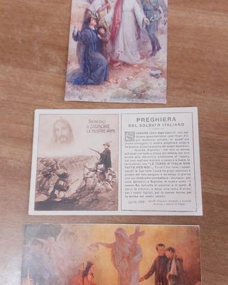 3 cartoline prima guerra mondiale 