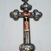 antico crocifisso a micro mosaico