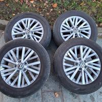 4 cerchi in lega originali Volkswagen da 16"