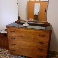 Cassettone con specchio anni '40