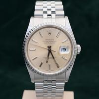 Rolex Datejust 16220 36 mm Acciaio Jubilee Argentè