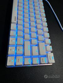 Tastiera meccanica, switch blue, layout inglese