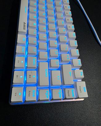 Tastiera meccanica, switch blue, layout inglese