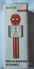 Wster WS-858 microfono rose gold wireless karaoke