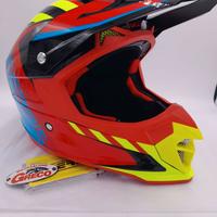 Casco Acerbis Profile 4 Nero-rosso-blu-giallo XXL