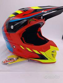 Casco Acerbis Profile 4 Nero-rosso-blu-giallo XXL