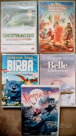 DVD lotto 5 film per bambini. nuov.