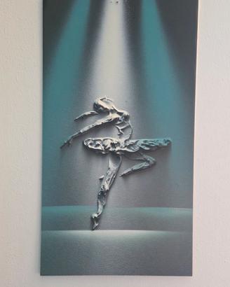 quadro con ballerina in rilievo