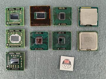 Lotto CPU Intel e AMD per PC fissi e portatili