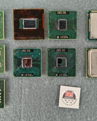 Lotto CPU Intel e AMD per PC fissi e portatili