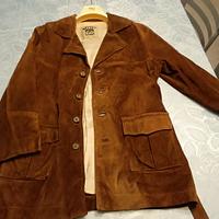 giacca donna in vera pelle renna marrone taglia M