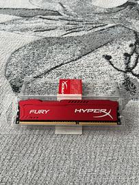 Ram 4GB HyperX Fury UDIMM DDR3 1600MHz