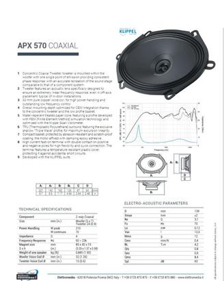 WOOFER ALTA QUALITÀ AUDISON