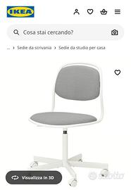 sedia da scrivania ikea ÖRFJÄLL