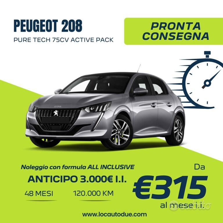 Noleggio Peugeot 208 1.2 puretech Active s&s 75cv