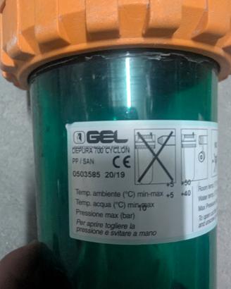 Filtro per acqua GEL Depura 700 cyclon