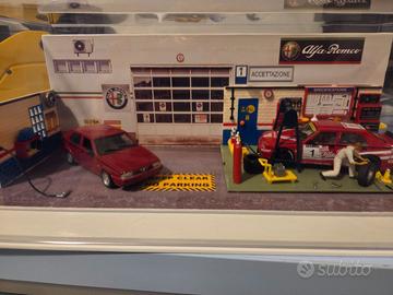Alfa romeo 1:43 alfa 75 diorama