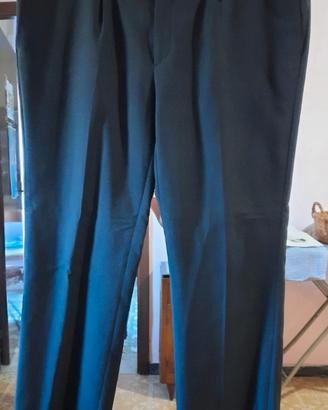 Pantalone Italiano Classico Nero in Lana TG. 53