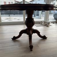 Tavolo rotondo noce italiana