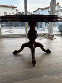 Tavolo rotondo noce italiana