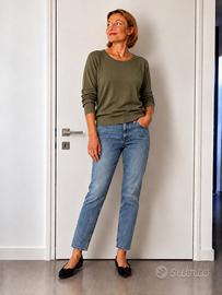 Maglia donna H&M Basic verde oliva size L