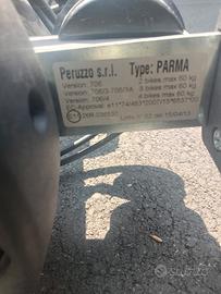 portabici gancio traino Peruzzo Parma 4 bici 