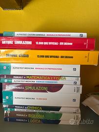 Manuali usati preparazione test di medicina