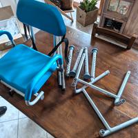 Sedia girevole per disabili per vasca da bagno