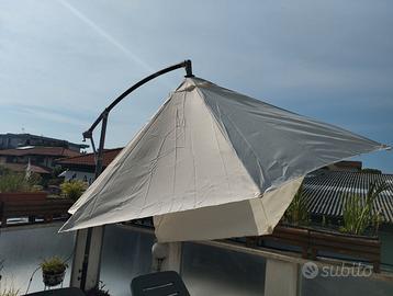 Copertura ombrellone 3m 8 stecche. Colore bianco